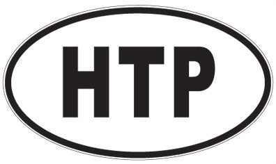 HTP - 3 Letter Initials Oval Sticker