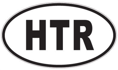 HTR - 3 Letter Initials Oval Magnet