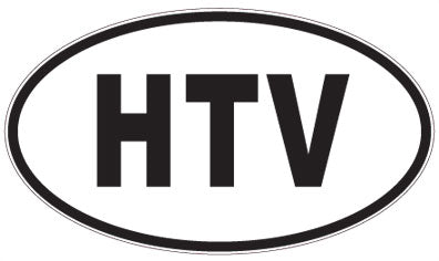 HTV - 3 Letter Initials Oval Magnet