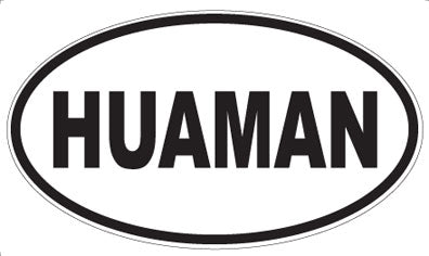 HUAMAN - Oval Sticker