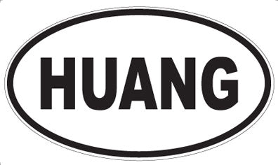 HUANG - Oval Magnet