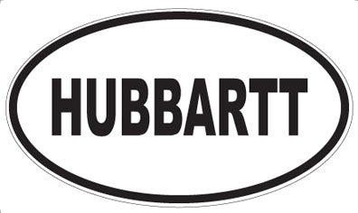 HUBBARTT - Oval Magnet