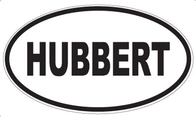 HUBBERT - Oval Magnet