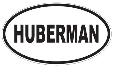 HUBERMAN - Oval Magnet