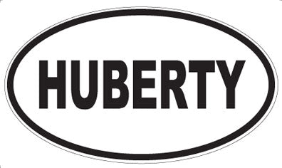 HUBERTY - Oval Magnet