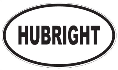 HUBRIGHT - Oval Magnet