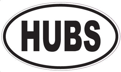 HUBS - Oval Sticker