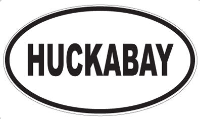 HUCKABAY - Oval Magnet