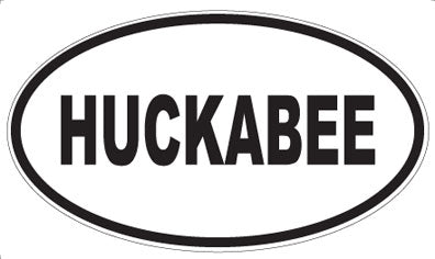 HUCKABEE - Oval Magnet