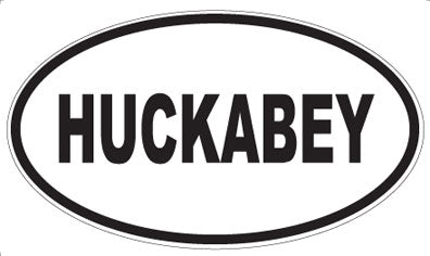 HUCKABEY - Oval Magnet