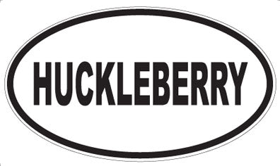 HUCKLEBERRY - Oval Sticker