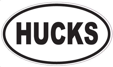 HUCKS - Oval Magnet