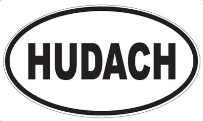 HUDACH - Oval Sticker