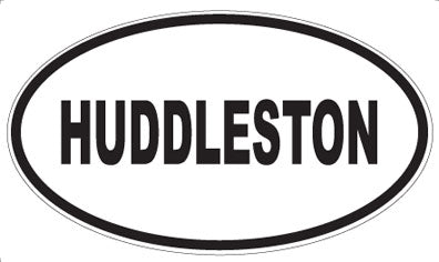HUDDLESTON - Oval Magnet