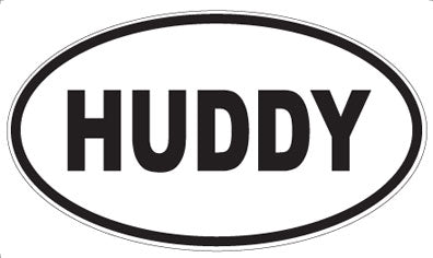 HUDDY - Oval Magnet