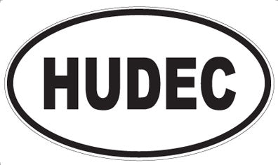 HUDEC - Oval Sticker