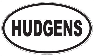 HUDGENS - Oval Magnet