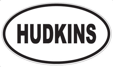 HUDKINS - Oval Magnet