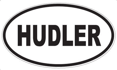 HUDLER - Oval Magnet