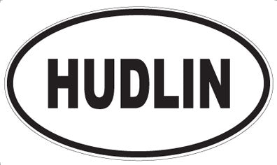 HUDLIN - Oval Magnet