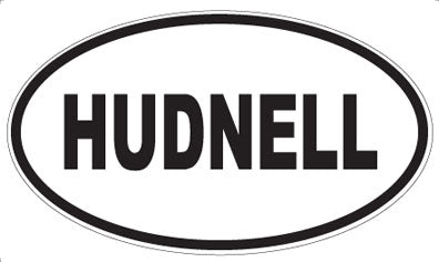 HUDNELL - Oval Sticker