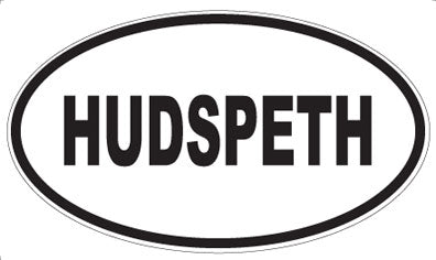 HUDSPETH - Oval Magnet