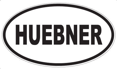 HUEBNER - Oval Magnet