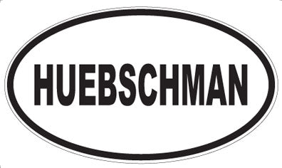 HUEBSCHMAN - Oval Magnet