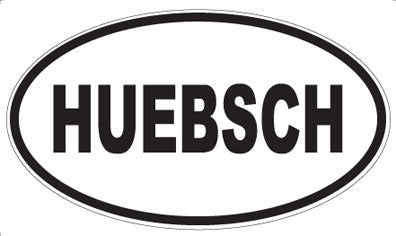 HUEBSCH - Oval Magnet
