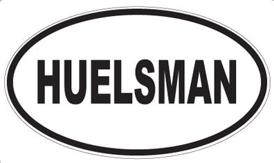 HUELSMAN - Oval Magnet