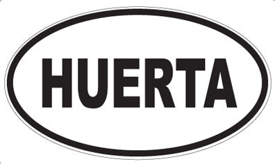 HUERTA - Oval Sticker