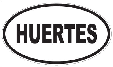 HUERTES - Oval Magnet