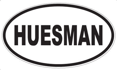HUESMAN - Oval Sticker