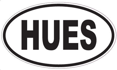 HUES - Oval Sticker