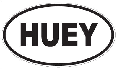 HUEY - Oval Magnet
