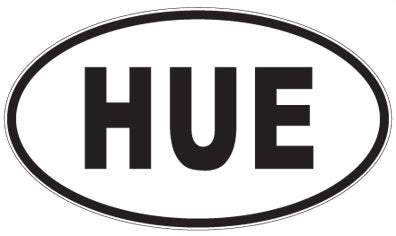 HUE - 3 Letter Initials Oval Magnet