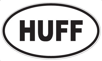 HUFF - Oval Magnet