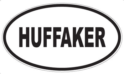 HUFFAKER - Oval Magnet