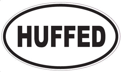 HUFFED - Oval Sticker