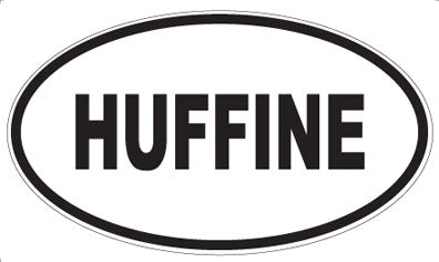HUFFINE - Oval Sticker