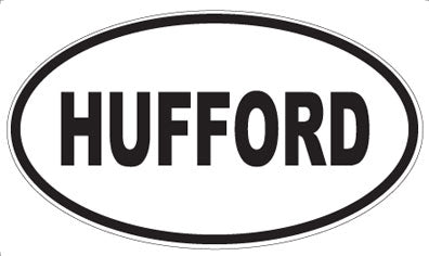 HUFFORD - Oval Magnet