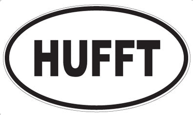 HUFFT - Oval Sticker