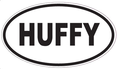 HUFFY - Oval Sticker