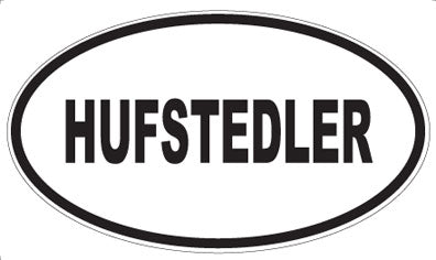 HUFSTEDLER - Oval Magnet