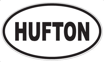HUFTON - Oval Sticker