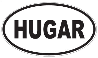 HUGAR - Oval Sticker