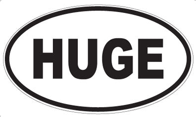 HUGE - Oval Magnet