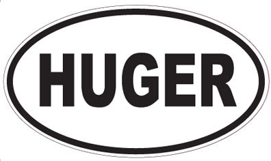HUGER - Oval Magnet