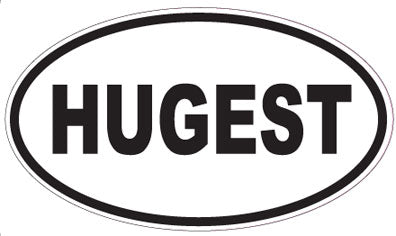HUGEST - Oval Sticker