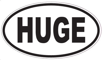 HUGE - Oval Sticker